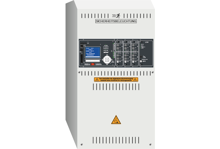 Stromversorgung für Sicherheitsbeleuchtung